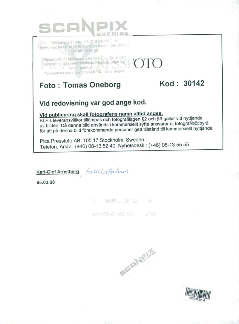 Swedish ethnologist and writer Karl-Olov Arnstberg - Vintage Photograph