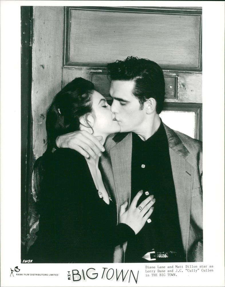 Diane Lane with Matt Dillon in Big Town film - Vintage Photograph