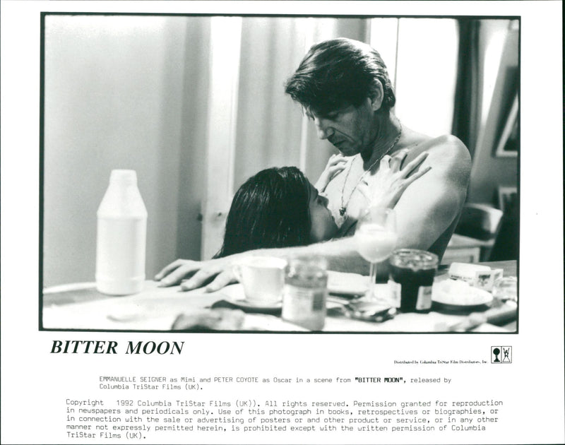 Peter Coyote with Emmanuelle Seigner - Vintage Photograph