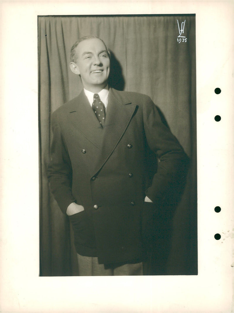 Valdemar Dalquist, actor - Year 1935 - Vintage Photograph