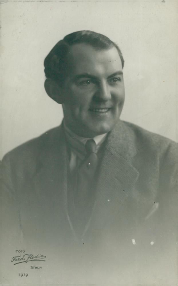 Valdemar Dalquist, actor - Year 1919 - Vintage Photograph