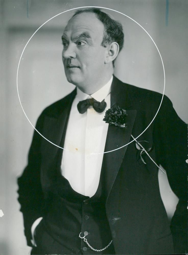 Valdemar Dalquist, actor - 18 November 1928 - Vintage Photograph