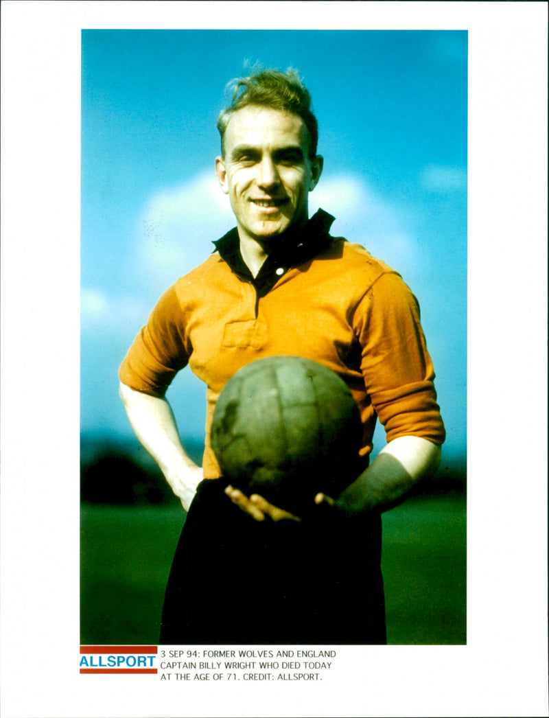 Billy Wright, Footballer Captain - Vintage Photograph