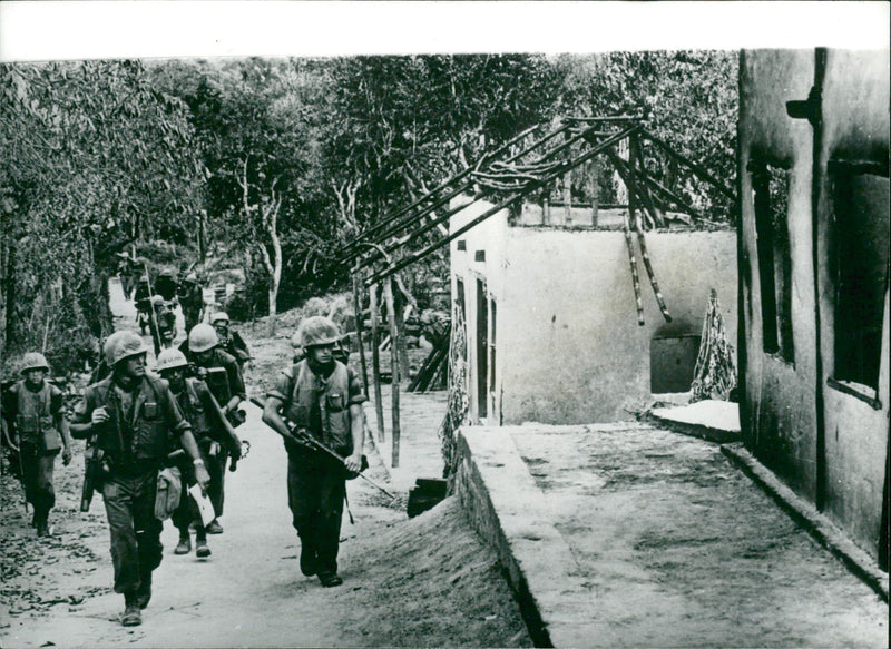 Vietnamkrig, gerilla, soldater, krigsbilder - Vintage Photograph