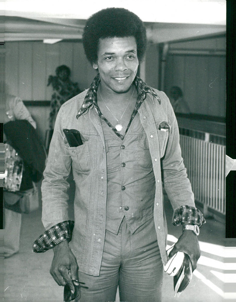 Johnny Nash singer musician - Vintage Photograph