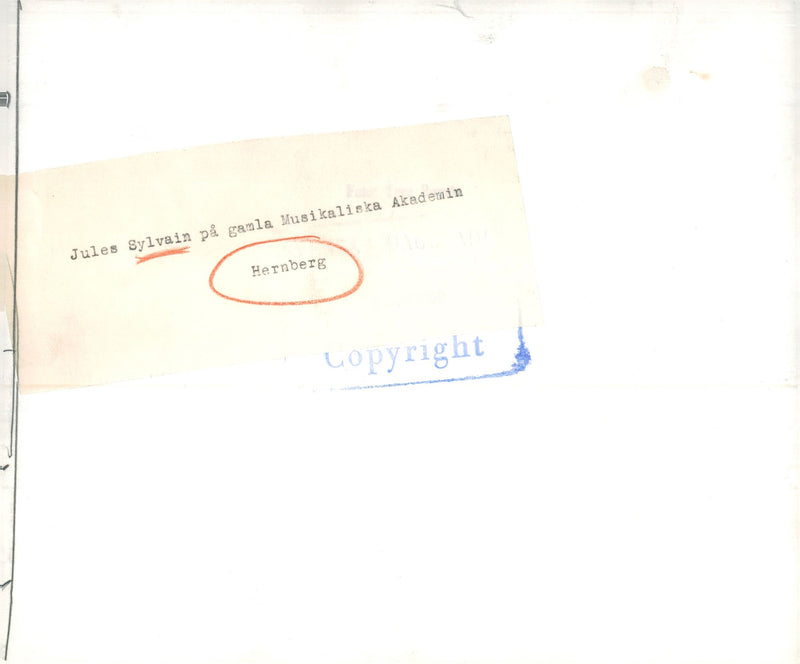 Jules Sylvain at the Old Musical Academy - Vintage Photograph