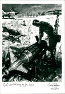 Gulf War Painting by John Keane - Vintage Photograph