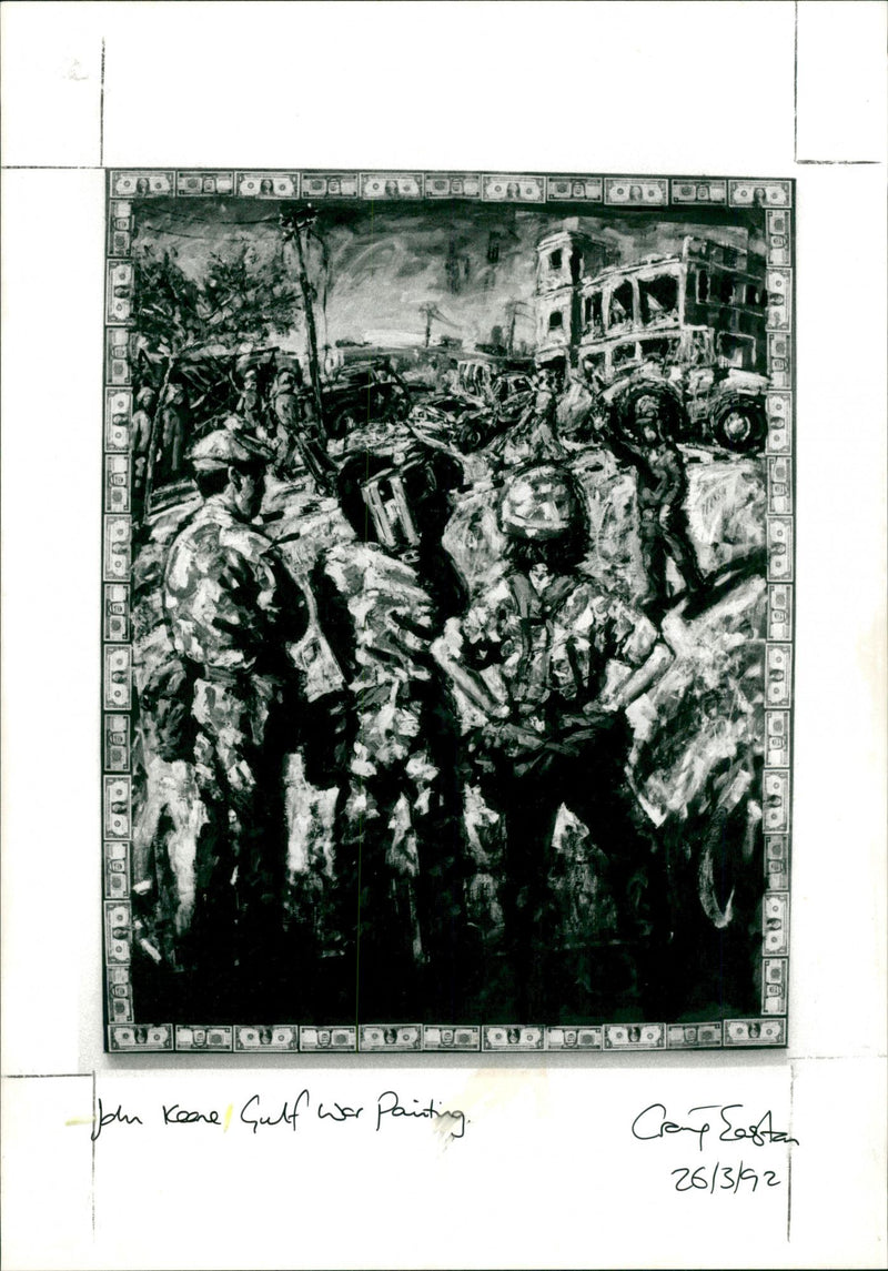 John Keane Gulf War Painting - Vintage Photograph