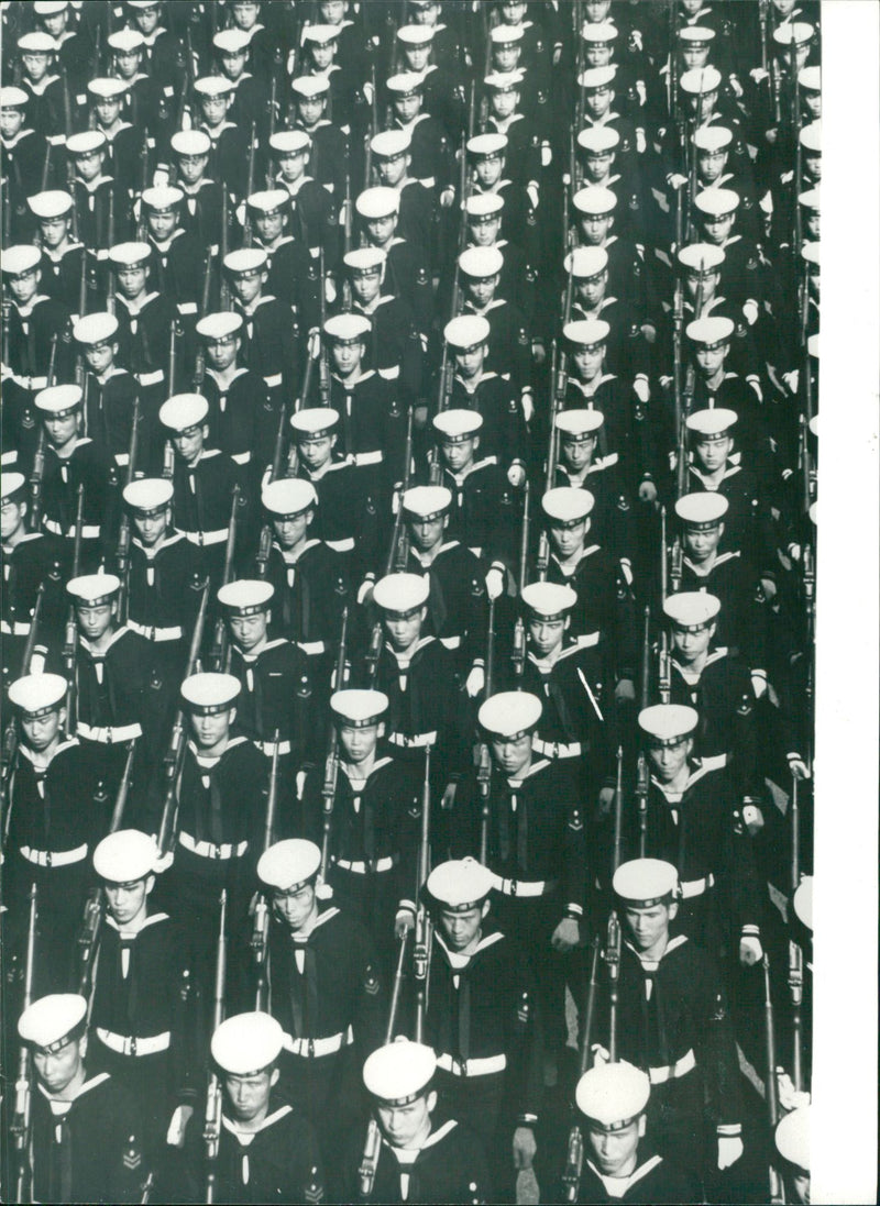 China, defense: airplane, navy, rocket and robot defense - Vintage Photograph