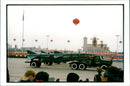 China, defense: airplane, navy, rocket and robot defense - Vintage Photograph