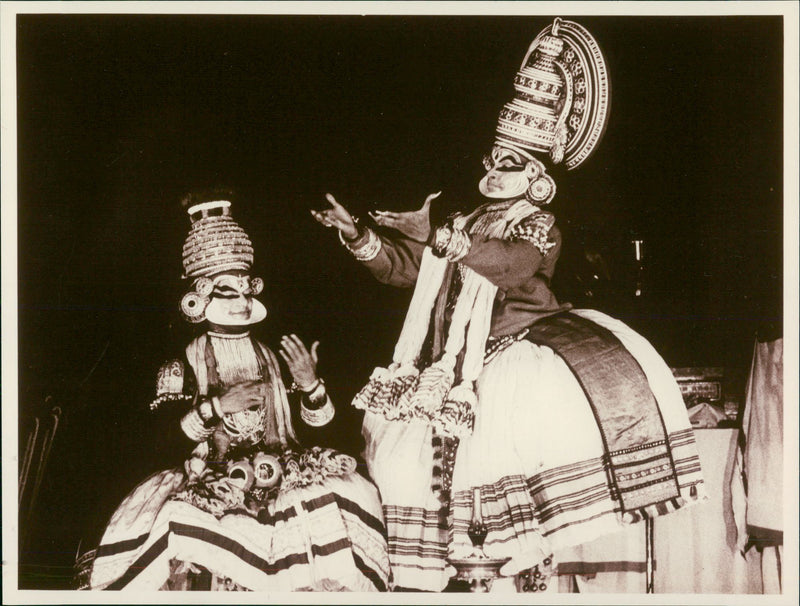 India, art, theater, literature, music - Vintage Photograph