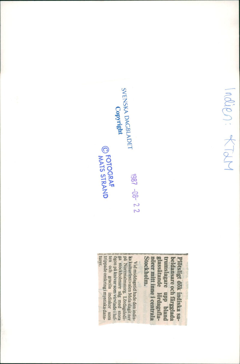 India, art, theater, literature, music - Vintage Photograph