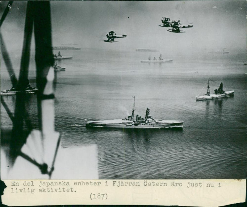 Aviation and fleet in the Far East are currently in lively activity - 18 July 1940 - Vintage Photograph