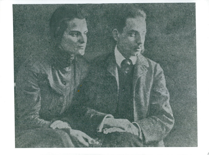 Rainer Maria Rilke with wife Clara - Vintage Photograph