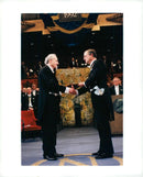 Gary Becker receives the Nobel Prize by King Carl XVI Gustaf in the Concert Hall - Vintage Photograph