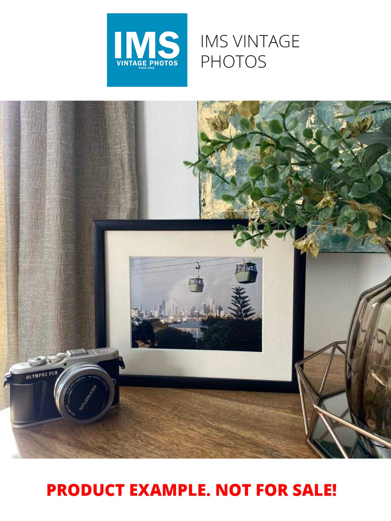 Savings bank shareholders participating in a remote meeting. - Vintage Photograph